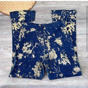 Y2K vintage Splatter Gold Flare Pants